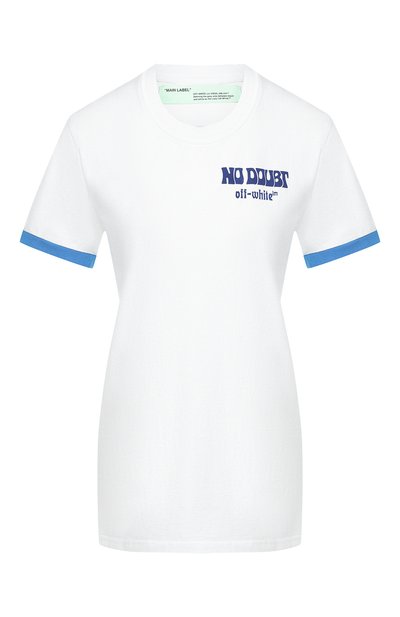 Женская хлопковая футболка OFF-WHITE, арт. 0WAA049R19B070510130