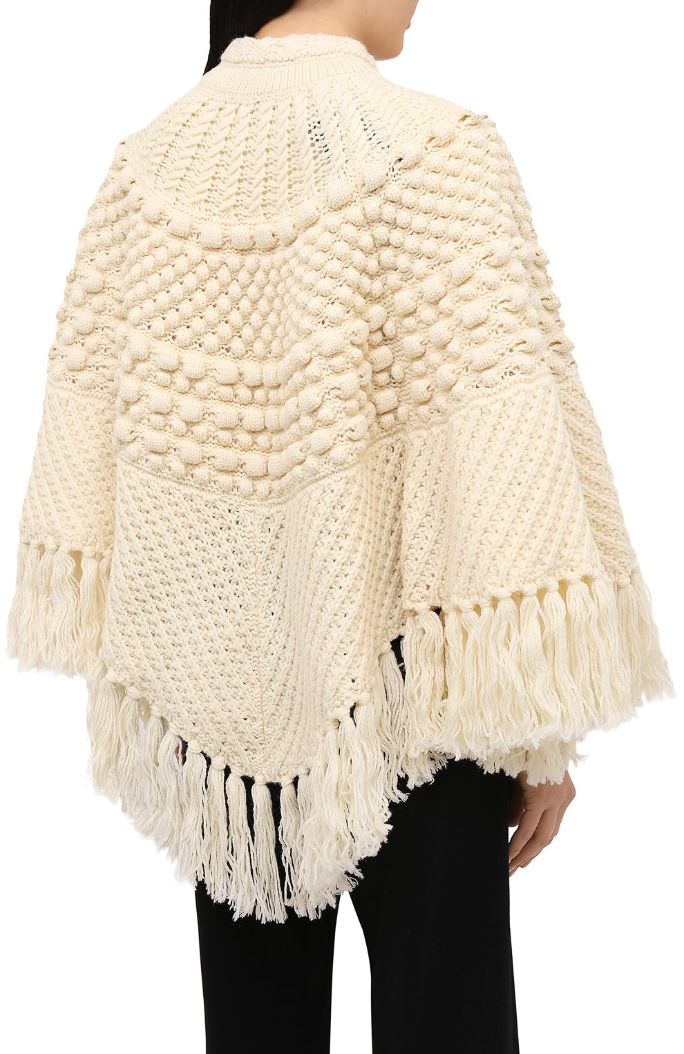 Шерстяное пончо SAINT LAURENT, арт. 633896/YASB2, фото 4