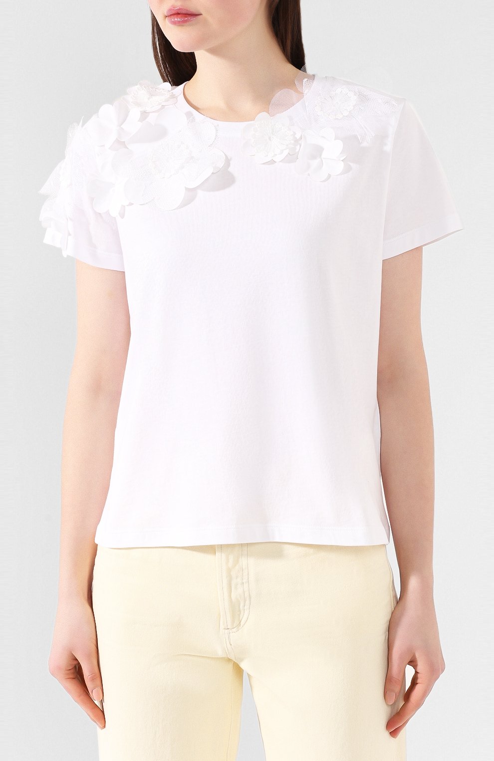 Хлопковая футболка REDVALENTINO, арт. TR0MG06G/555, фото 3