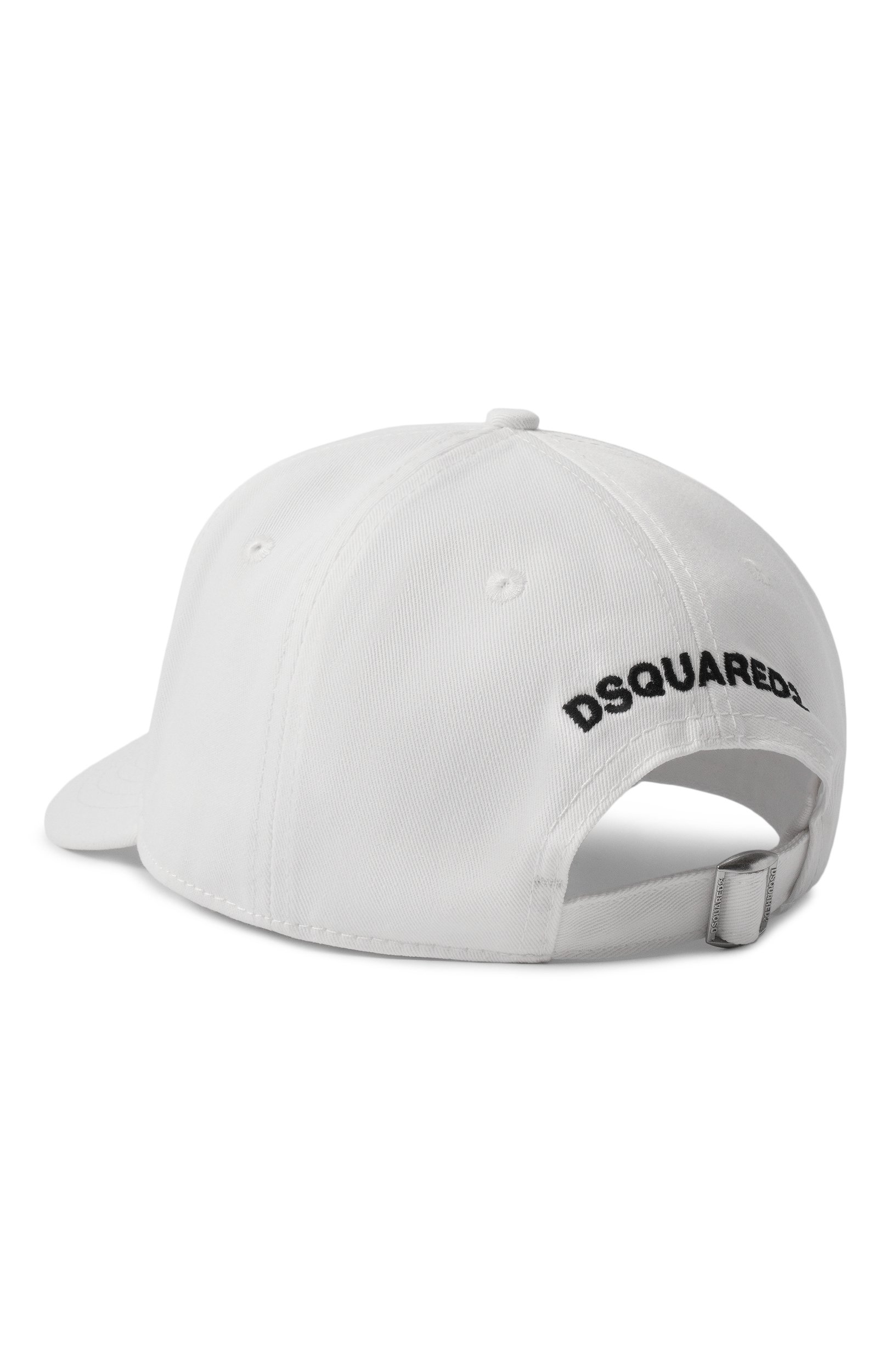 Хлопковая бейсболка DSQUARED2 белого цвета по цене 21300 руб., арт. BCM0996/05C00001, фото 2 Хлопковая бейсболка DSQUARED2, арт. BCM0996/05C00001, фото 2