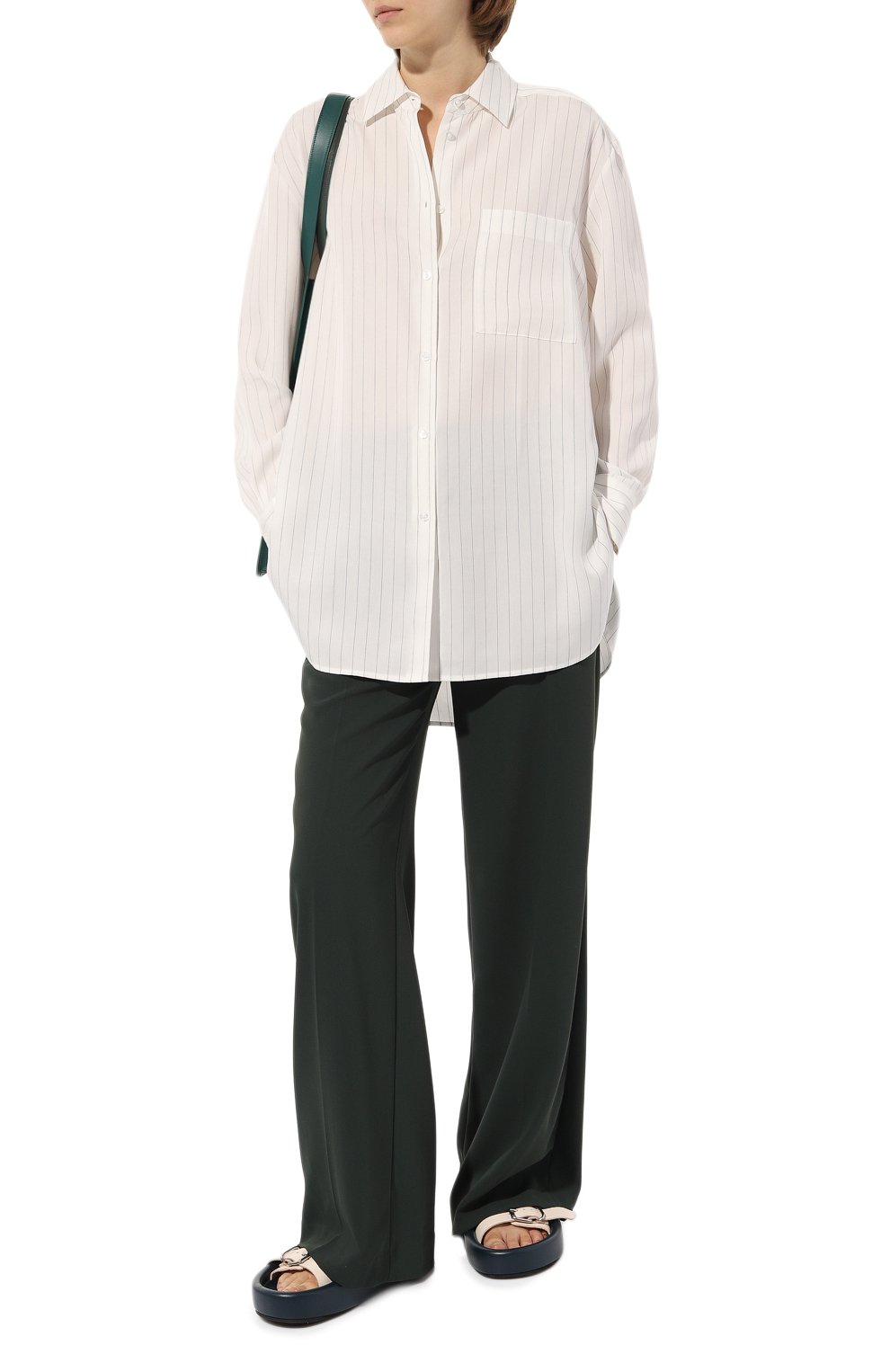 Рубашка из лиоцелла HUGO молочного цвета по цене 19800 руб., арт. 50494628, фото 2 Рубашка из лиоцелла HUGO, арт. 50494628, фото 2