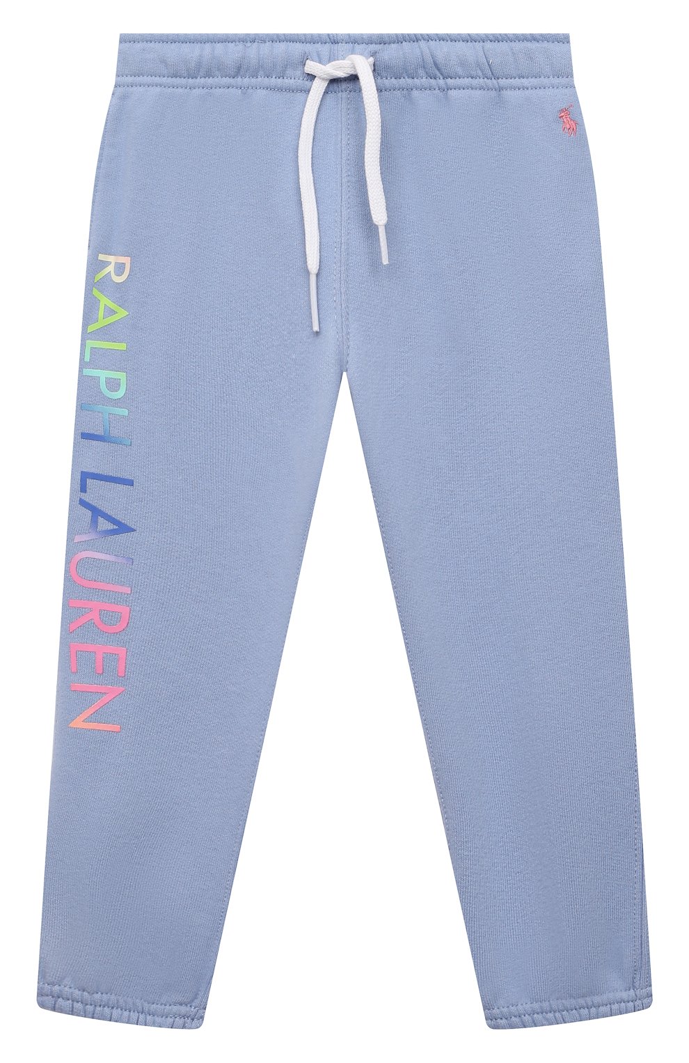 Хлопковые джоггеры POLO RALPH LAUREN голубого цвета по цене 8710 руб., арт. 311841396, фото 1 Хлопковые джоггеры POLO RALPH LAUREN, арт. 311841396, фото 1