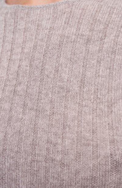 Кашемировый пуловер ALLUDE бежевого цвета по цене 19950 руб., арт. 205/11135, фото 5 Кашемировый пуловер ALLUDE, арт. 205/11135, фото 5
