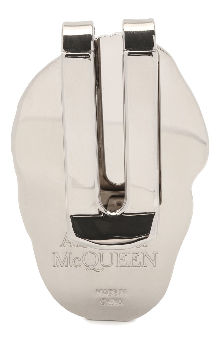 Мужской зажим для купюр ALEXANDER MCQUEEN черно-белого цвета, арт. 554705/J163N | Фото 2 (Материал: Металл; Нос: Не проставлено; Региональные ограничения белый список (Axapta Mercury): Не проставлено)