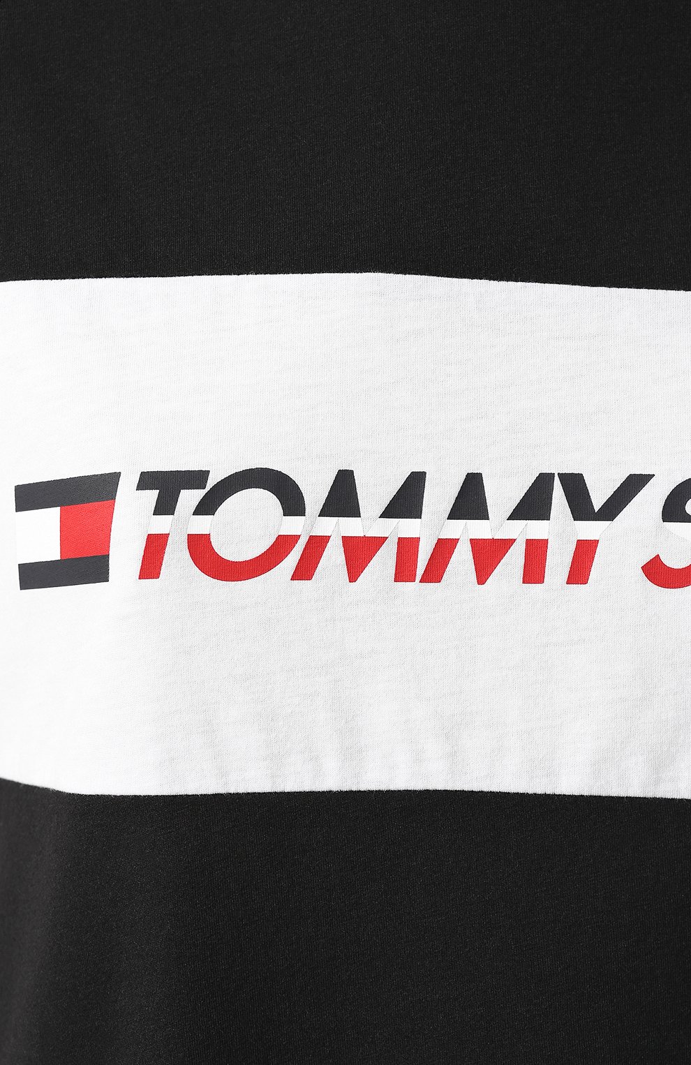 Футболка TOMMY SPORT черного цвета по цене 4490 руб., арт. S10S100331, фото 5 Футболка TOMMY SPORT, арт. S10S100331, фото 5