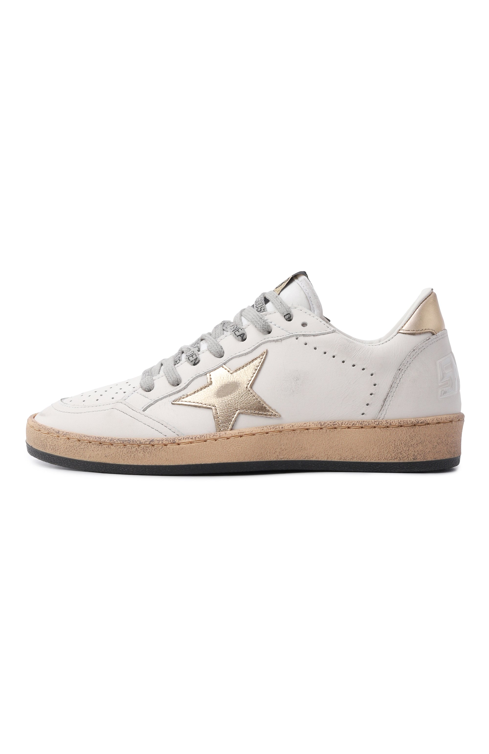 Кожаные кеды ball star GOLDEN GOOSE DELUXE BRAND, арт. GWF00117.F007275, фото 4