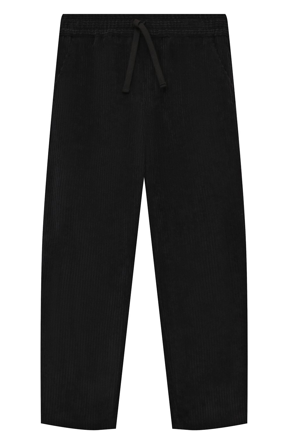 Вельветовые брюки DOLCE & GABBANA черного цвета по цене 43200 руб., арт. L44P65/FUWDL, фото 1 Вельветовые брюки DOLCE & GABBANA, арт. L44P65/FUWDL, фото 1