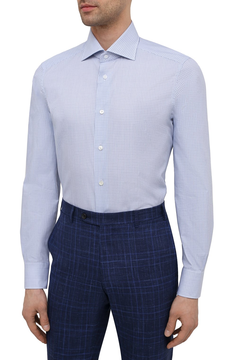 Хлопковая сорочка ZEGNA, арт. 901331/9MS0BA, фото 3