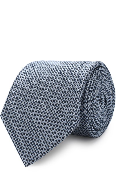 Мужской шелковый галстук с узором BRIONI, арт. 061D00/07491