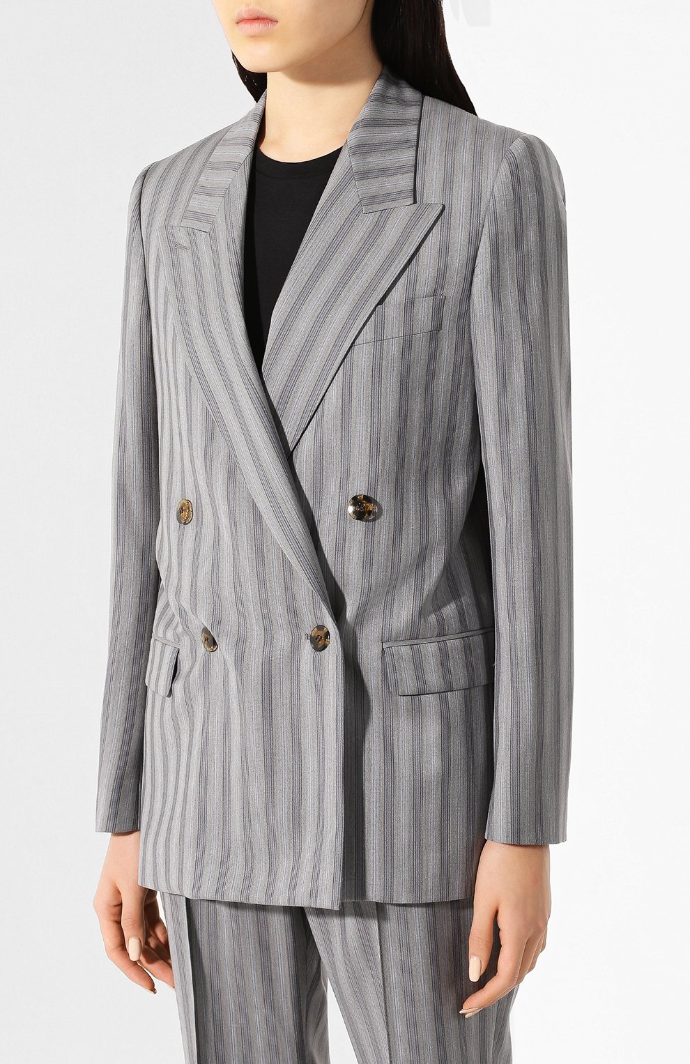 Шерстяной жакет ACNE STUDIOS серого цвета по цене 69950 руб., арт. AH0069/W, фото 3 Шерстяной жакет ACNE STUDIOS, арт. AH0069/W, фото 3