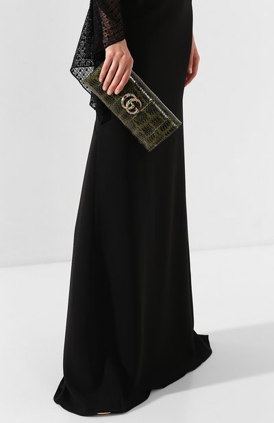 Клатч broadway GUCCI зеленого цвета по цене 123500 руб., арт. 602800/LS6HG, фото 2 Клатч broadway GUCCI, арт. 602800/LS6HG, фото 2