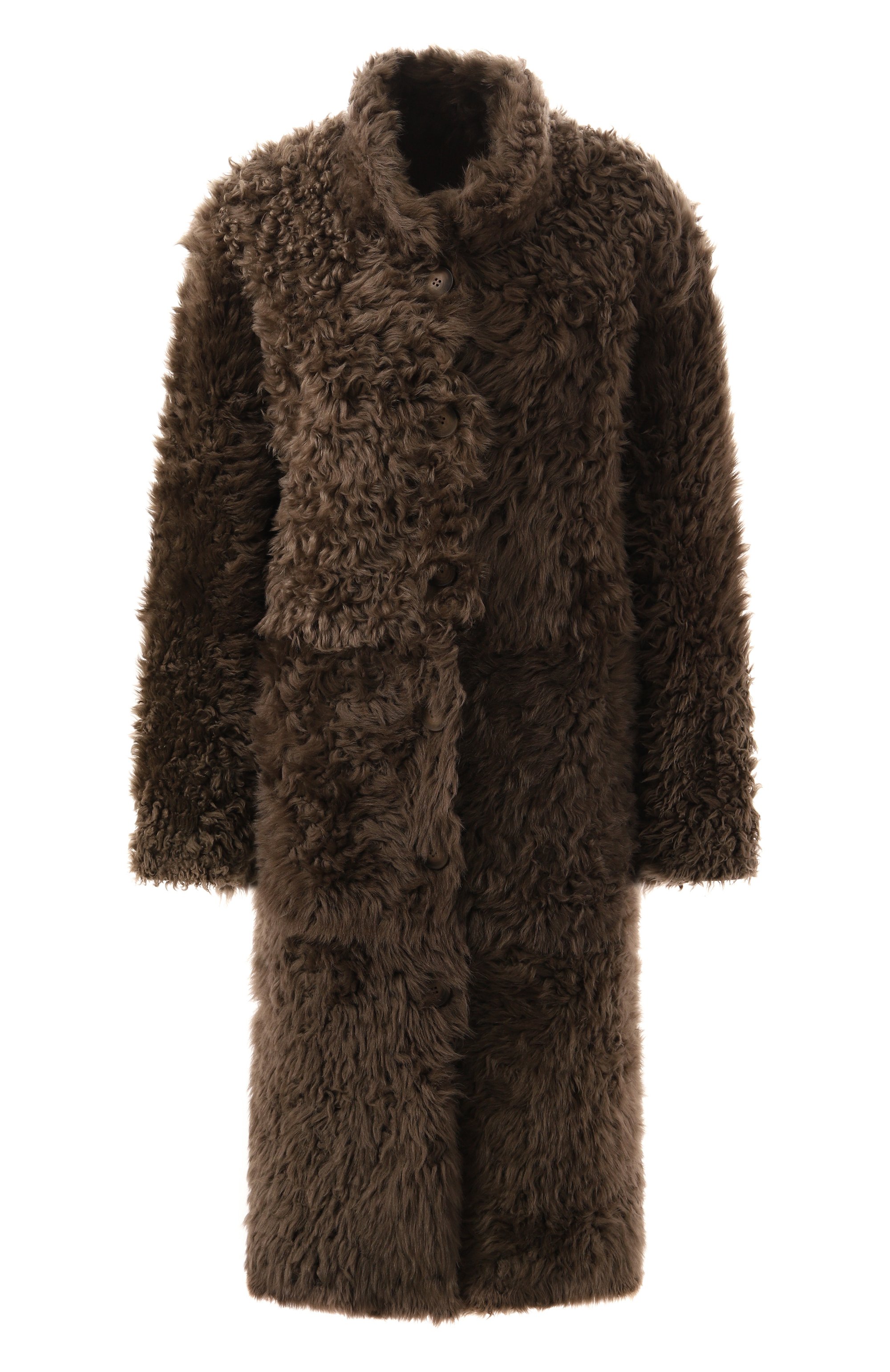 Двусторонняя дубленка из овчины CHAUD STUDIO коричневого цвета по цене 267500 руб., арт. TIGRADOCOAT22, фото 1 Двусторонняя дубленка из овчины CHAUD STUDIO, арт. TIGRADOCOAT22, фото 1