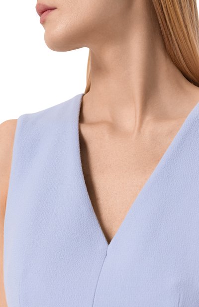 Шерстяное платье KITON голубого цвета по цене 325500 руб., арт. D61332K05P54, фото 4 Шерстяное платье KITON, арт. D61332K05P54, фото 4