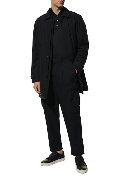 Шелковое поло ANDREA CAMPAGNA темно-синего цвета по цене 51450 руб., арт. 60151/78311, фото 2 Шелковое поло ANDREA CAMPAGNA, арт. 60151/78311, фото 2