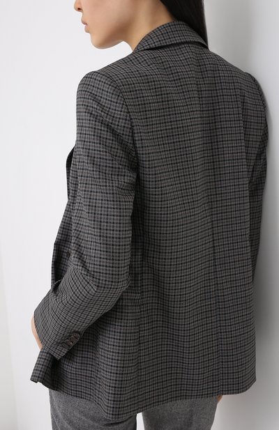 Шерстяной жакет BRUNELLO CUCINELLI коричневого цвета по цене 515500 руб., арт. MA1978876P, фото 4 Шерстяной жакет BRUNELLO CUCINELLI, арт. MA1978876P, фото 4