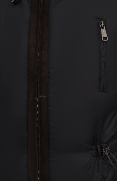 Куртка с подкладкой из меха соболя MANZONI24, арт. 21M551-ZNY/EXTRA DARK/38-46, фото 5