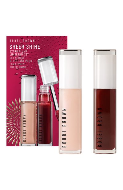 Женского набор для губ sheer shine extra plump lip serum set (2x6ml) BOBBI BROWN, арт. H81A-Y4