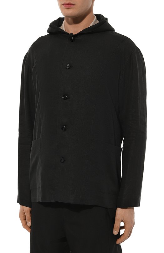 Льняная рубашка Kiton UMCLUCAH08838 Чёрный  UMCLUCAH08838 Фото 3