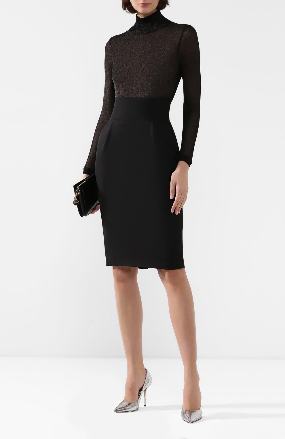 Водолазка из вискозы TOM FORD черного цвета по цене 128000 руб., арт. TSJ365-FAX540, фото 2 Водолазка из вискозы TOM FORD, арт. TSJ365-FAX540, фото 2