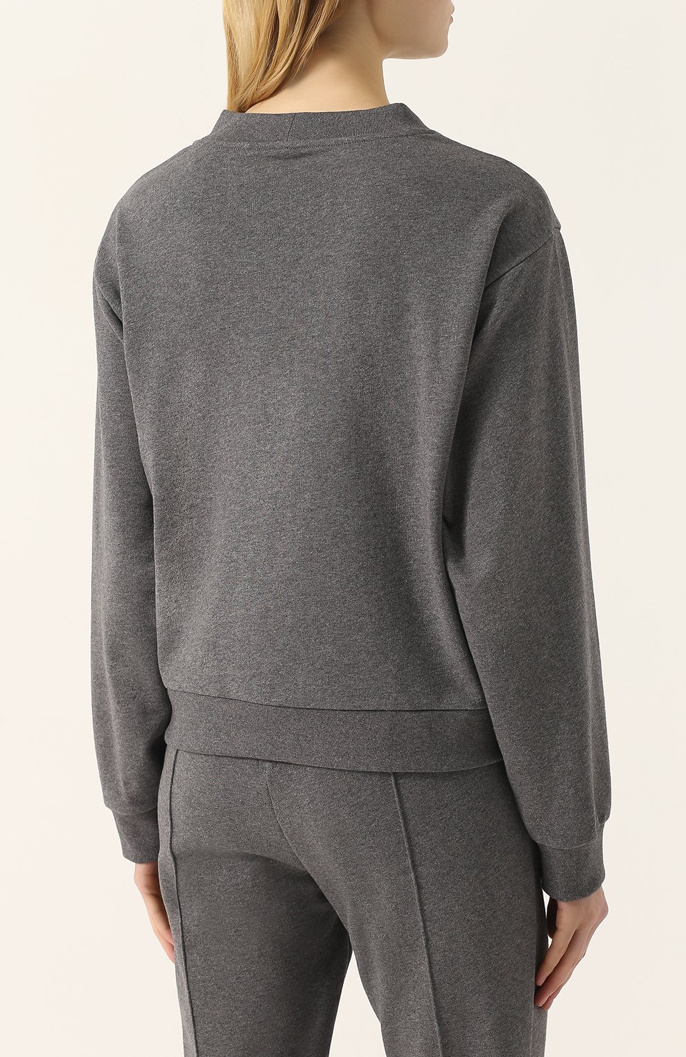 Хлопковый свитшот с круглым вырезом ALEXANDERWANG.T, арт. 4C481064B2, фото 4