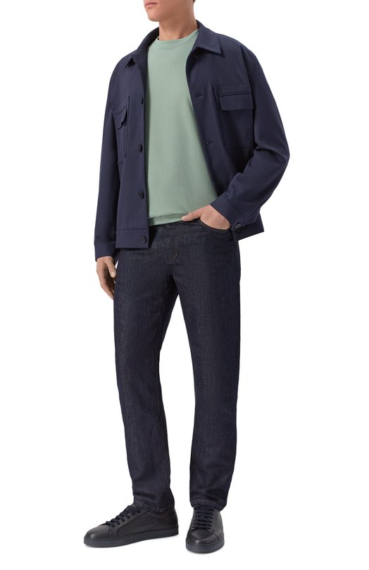 Хлопковая футболка BOSS 50452680 Зелёный  50452680 Фото 2