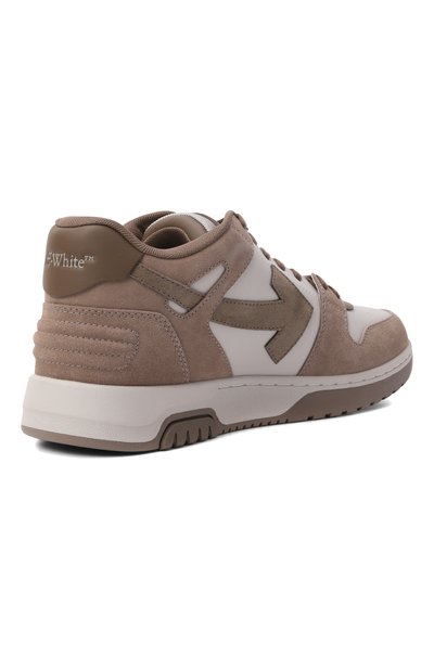 Комбинированные кеды out of office OFF-WHITE, арт. 0MIA189S26LEA005, фото 4