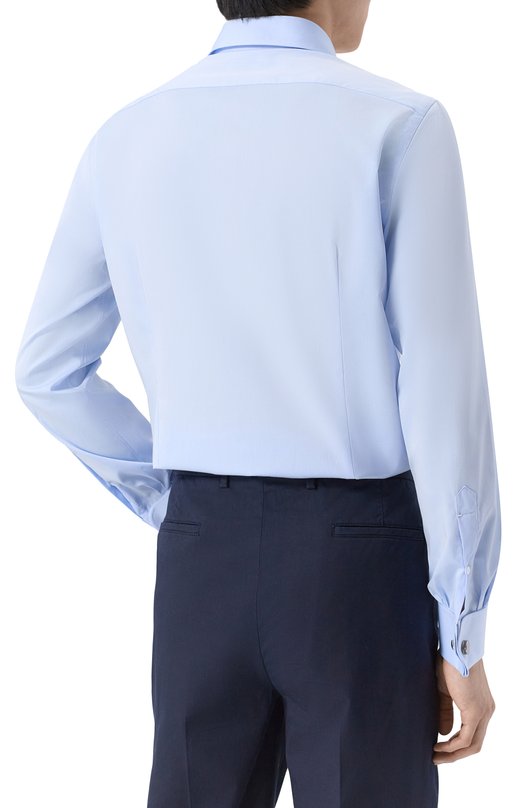 Хлопковая сорочка Giampaolo 908/TS15014_PG Голубой  908/TS15014_PG Фото 4