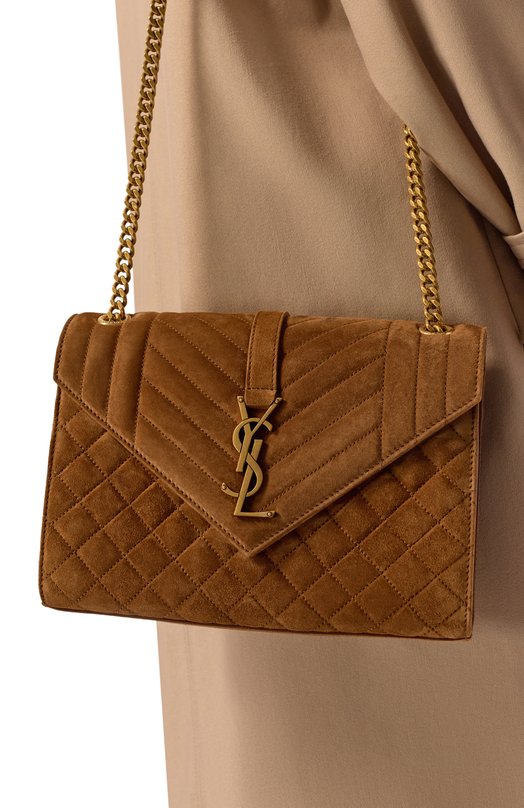 Сумка Cassandra medium Saint Laurent 600185/1U887 Коричневый  600185/1U887 Фото 2