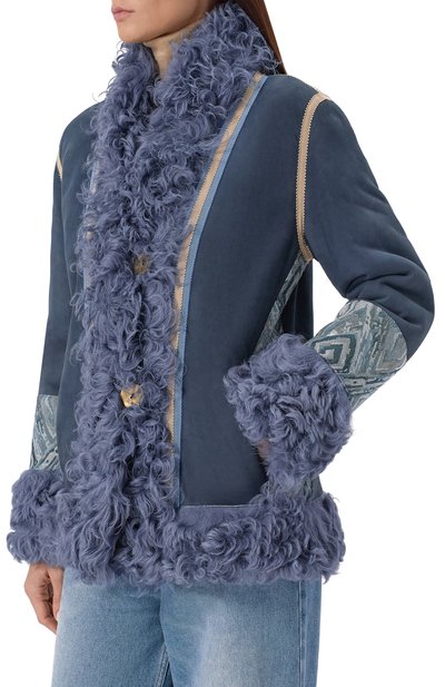 Дубленка из овчины MANZONI24, арт. 25A705-STCG0B, фото 3