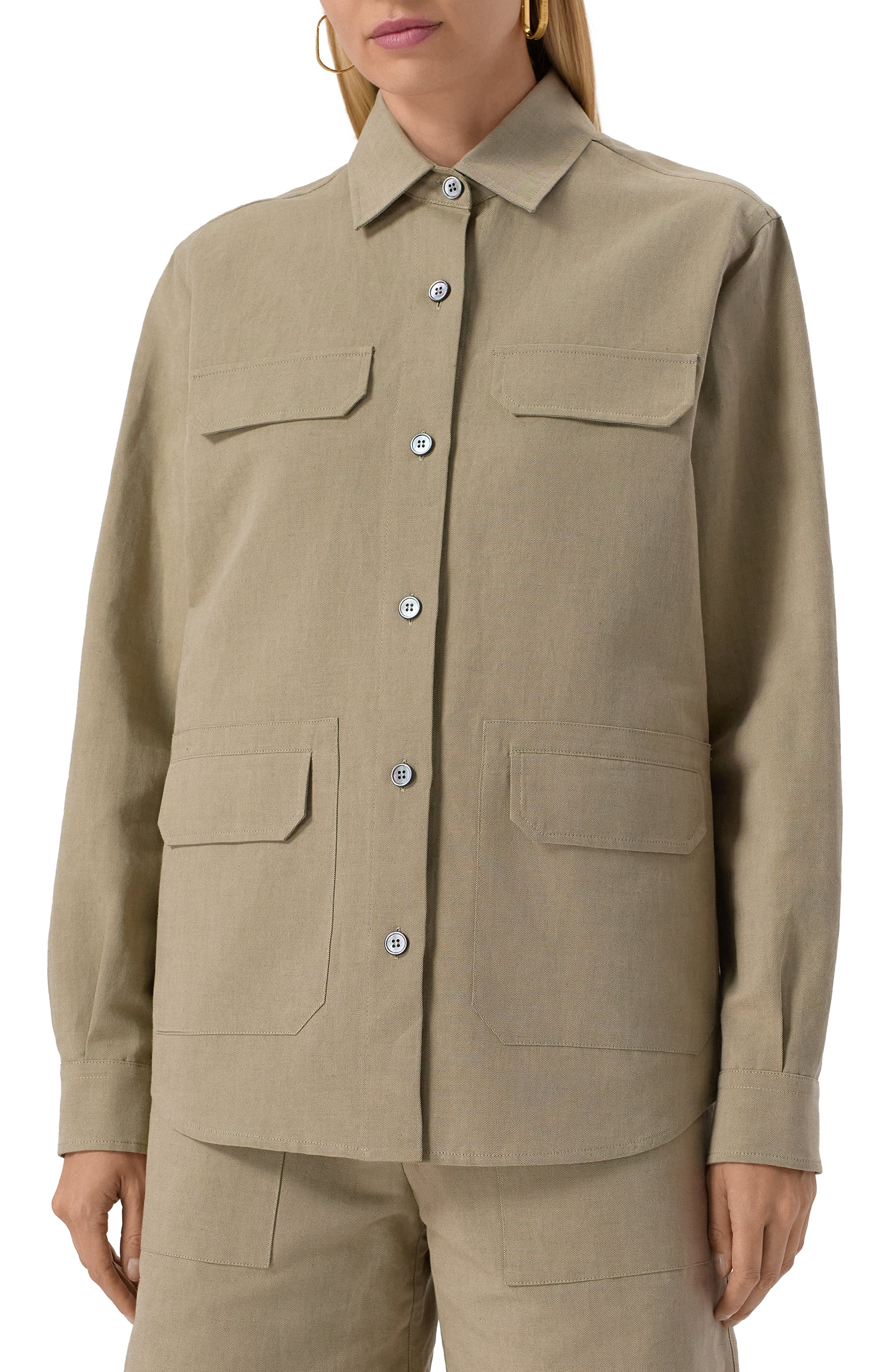 Рубашка из хлопка и льна MVST, арт. M25.2MW.B402, фото 3