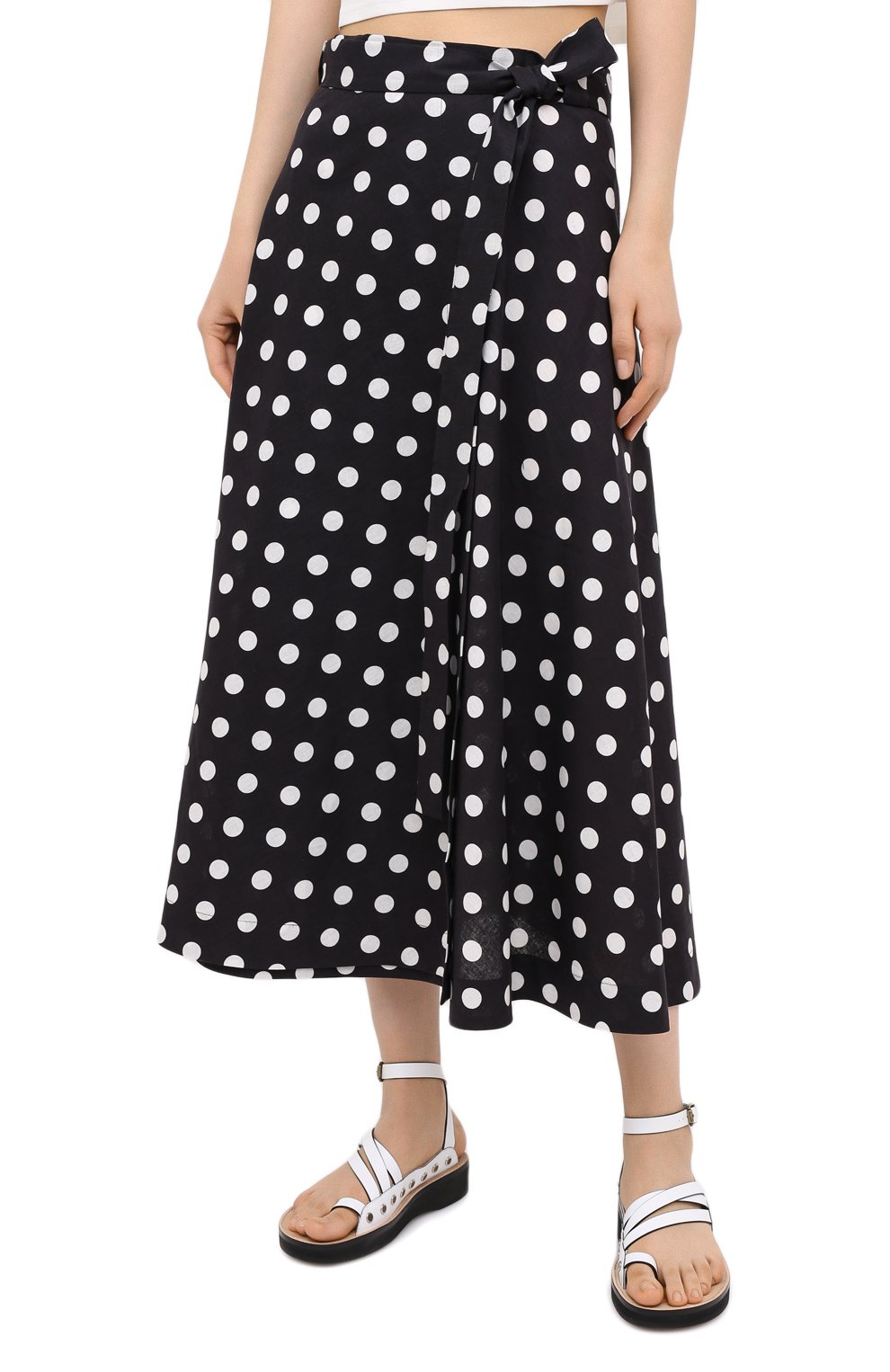 Юбка из льна и хлопка ZIMMERMANN черного цвета по цене 56050 руб., арт. 8565SBTD, фото 3 Юбка из льна и хлопка ZIMMERMANN, арт. 8565SBTD, фото 3