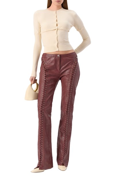 Кожаные брюки BLUMARINE, арт. P54 4L065W, фото 2