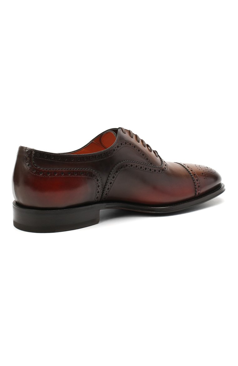 Кожаные оксфорды SANTONI, арт. MCPG17110RG1INGCT30, фото 1