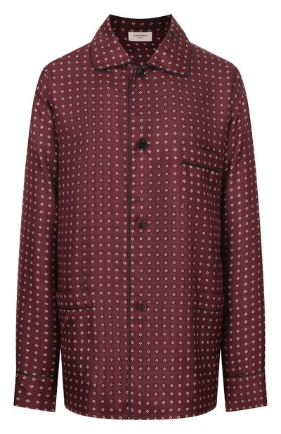 Женская шелковая рубашка SAINT LAURENT, арт. 870143/Y6K08