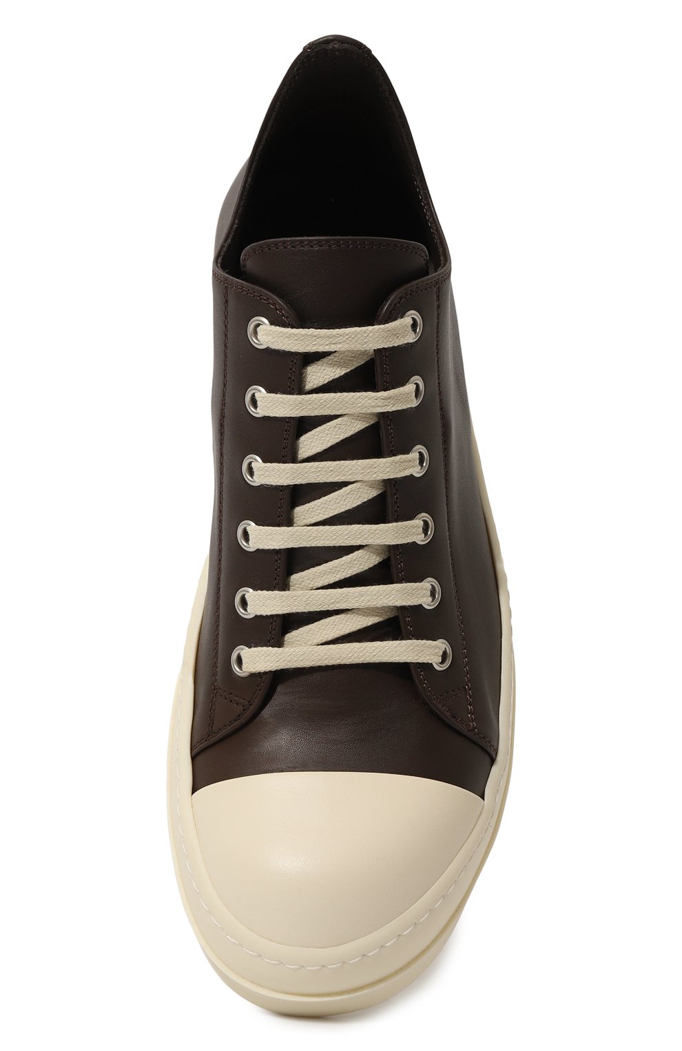 Кожаные кеды luxor low RICK OWENS, арт. RU02C7891/LCG, фото 4