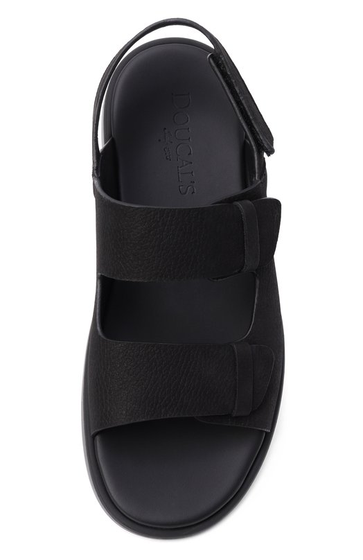 Сандалии из нубука Doucal's DU3030MYK0UF249N Чёрный  DU3030MYK0UF249N Фото 5