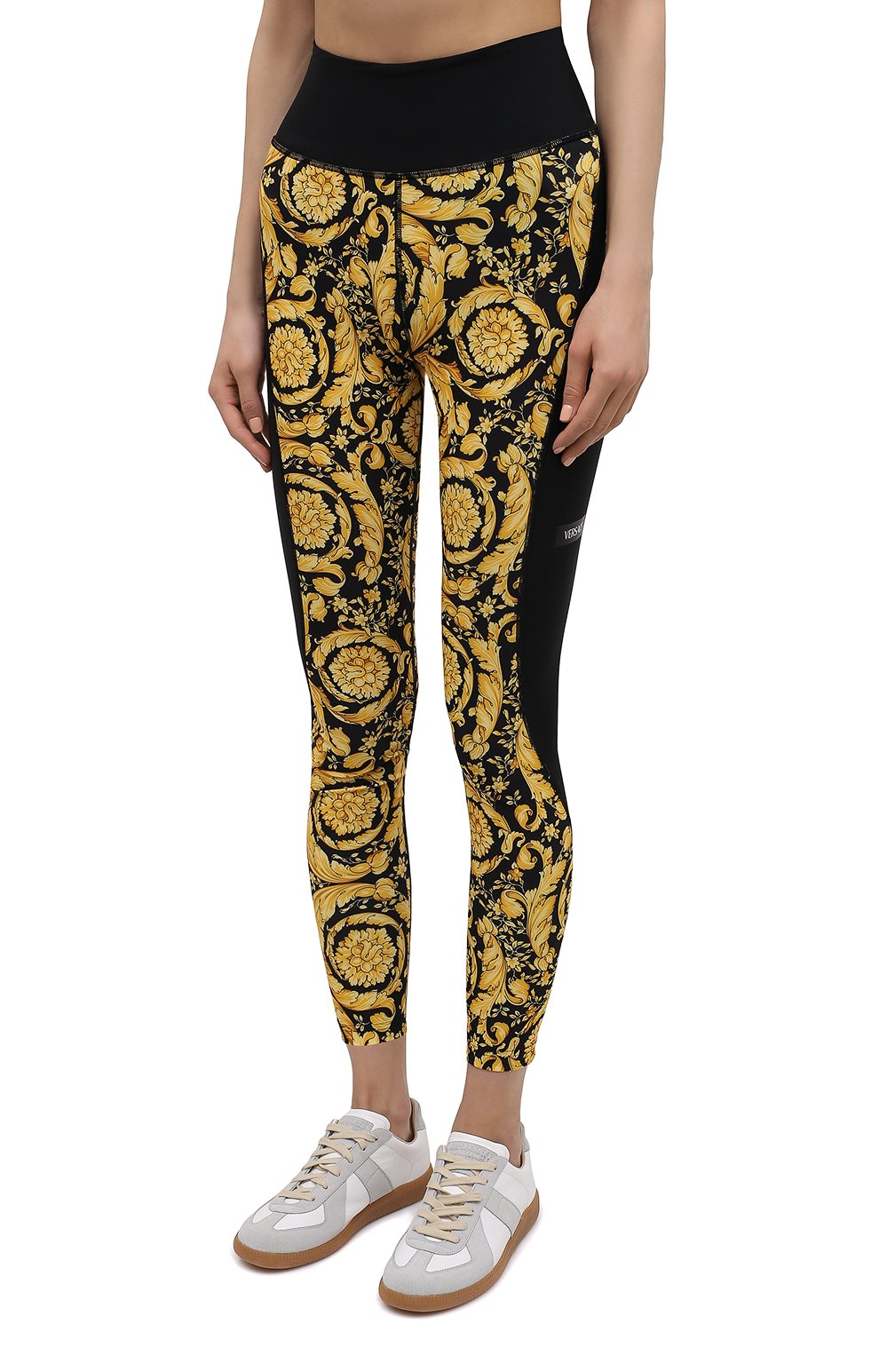 Легинсы VERSACE черного цвета по цене 47600 руб., арт. 1004092/1A03030, фото 3 Легинсы VERSACE, арт. 1004092/1A03030, фото 3