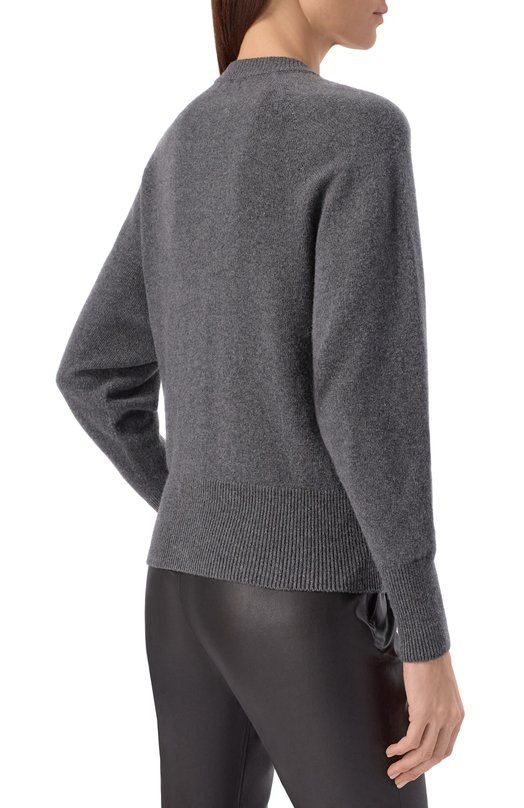 Кардиган из кашемира и шерсти Balmain GF1KL270/KI87 Серый  GF1KL270/KI87 Фото 4