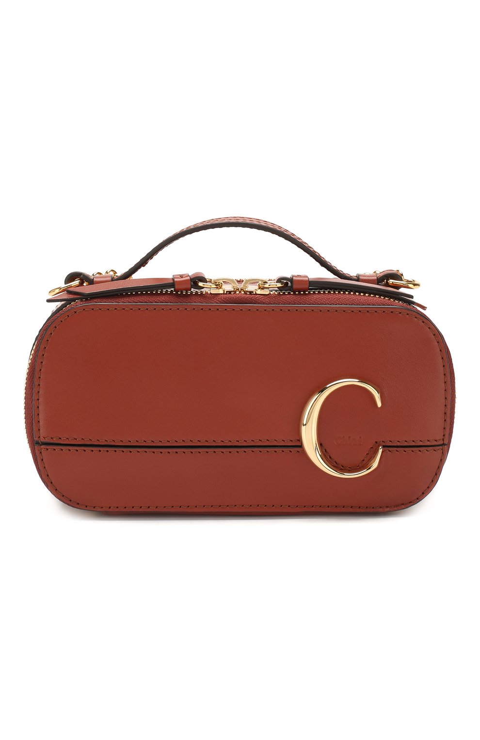 Сумка chloé c CHLOÉ коричневого цвета по цене 126500 руб., арт. CHC20SS225A37, фото 1 Сумка chloé c CHLOÉ, арт. CHC20SS225A37, фото 1