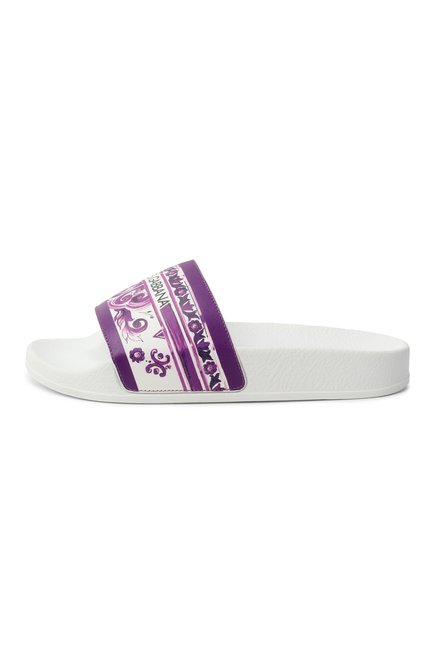 Кожаные шлепанцы DOLCE & GABBANA, арт. D10705/A1838/28-36