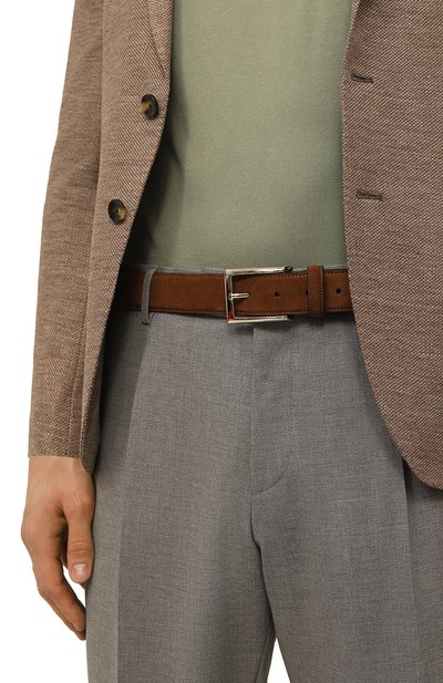 Замшевый ремень BARRETT коричневого цвета по цене 26950 руб., арт. 61B508.26, фото 2 Замшевый ремень BARRETT, арт. 61B508.26, фото 2