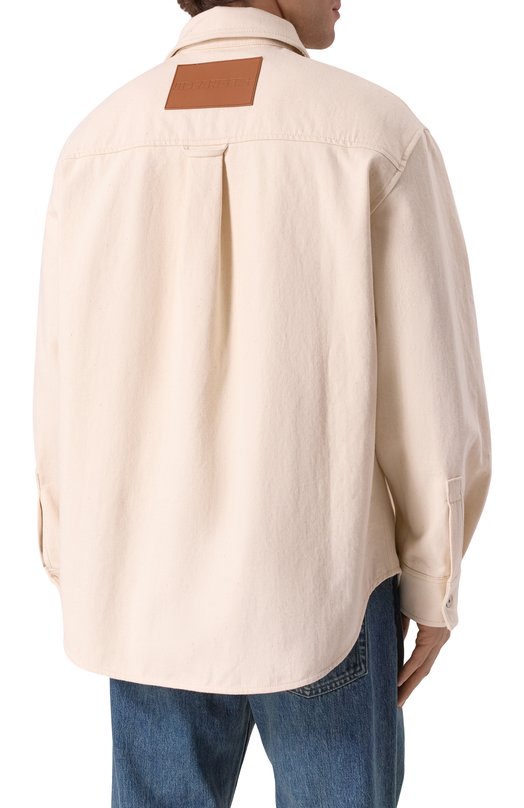 Джинсовая рубашка Jil Sander J47DL0159-J46545 Кремовый  J47DL0159-J46545 Фото 4
