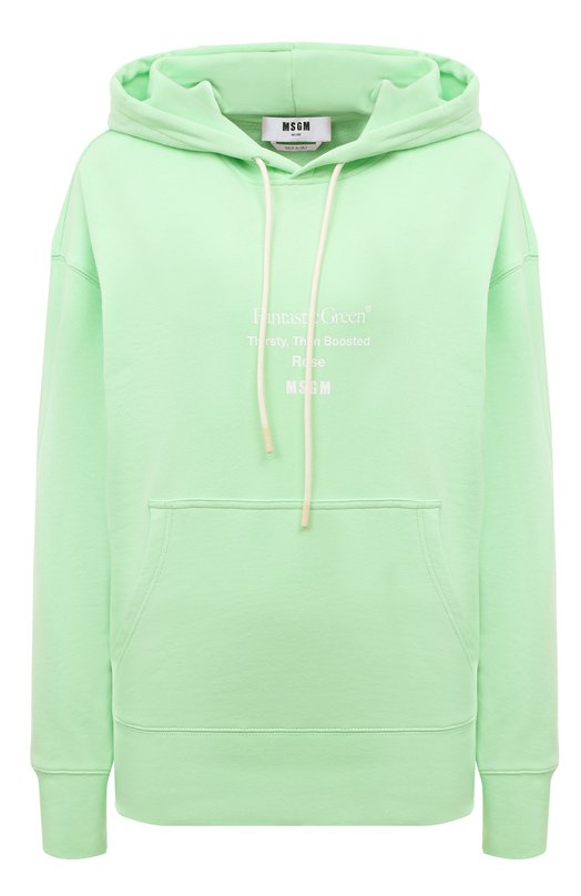 

Хлопковое худи MSGM, Зелёный