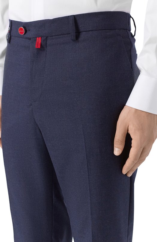 Кашемировые брюки Kiton UFPPERK0130H05 Синий  UFPPERK0130H05 Фото 5