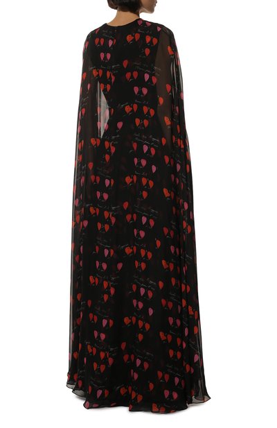 Шелковое платье ALEXANDER MCQUEEN черного цвета по цене 720500 руб., арт. 506599/QKC02, фото 4 Шелковое платье ALEXANDER MCQUEEN, арт. 506599/QKC02, фото 4
