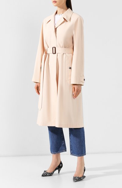 Пальто car coat из смеси хлопка и шелка BURBERRY, арт. 8007010, фото 3