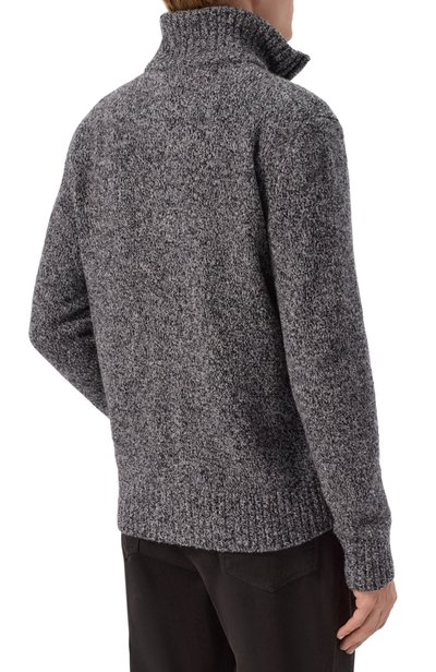 Кардиган из шерсти и шелка MVST, арт. M26.1MM.KA32/Y026 BLACK `N WHITE STITCHES, фото 4