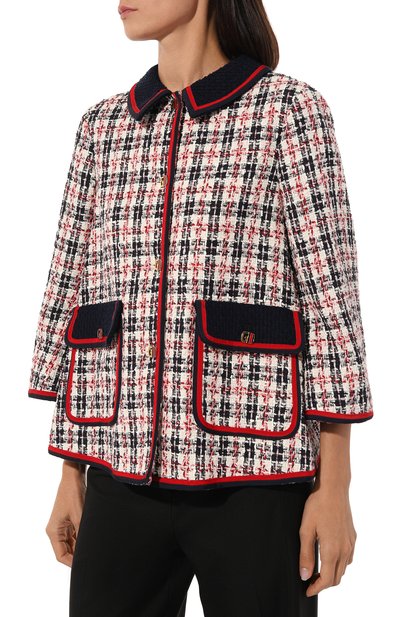 Жакет из хлопка и вискозы GUCCI, арт. 523689 ZKM84, фото 3