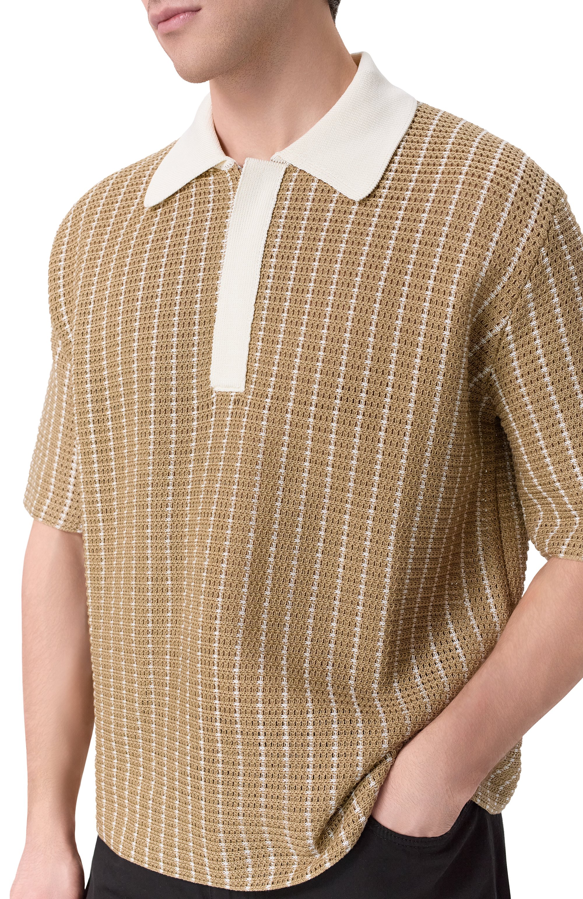 Хлопковое поло JIL SANDER бежевого цвета по цене 171500 руб., арт. J22GL0131/J15467, фото 5 Хлопковое поло JIL SANDER, арт. J22GL0131/J15467, фото 5