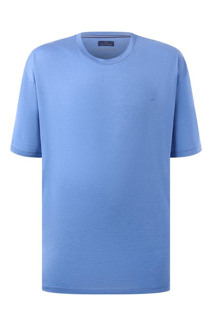 Мужская хлопковая футболка PAUL&SHARK синего цвета, арт. 25411015/6XL | Фото 1 (Драгоценные камни: Проставлено; Длина (для топов): Удлиненные; Рукава: Короткие; Материал сплава: Проставлено; Материал внешний: Хлопок)